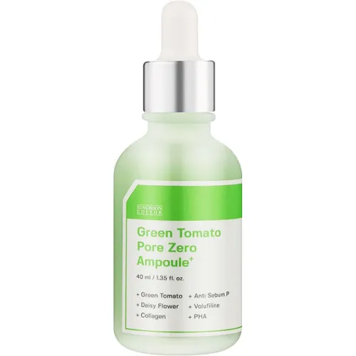 Сыворотка для сужения пор Sungboon Editor Green Tomato Pore Zero Ampoule+ с экстрактом зеленого помидора, 40 мл.