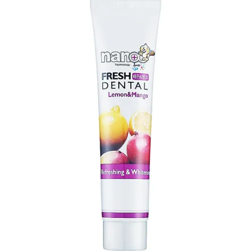 Зубная паста Hanil Nano Fresh Dental Lemon & Mango Toothpaste со вкусом лимона и манго, 160 г.
