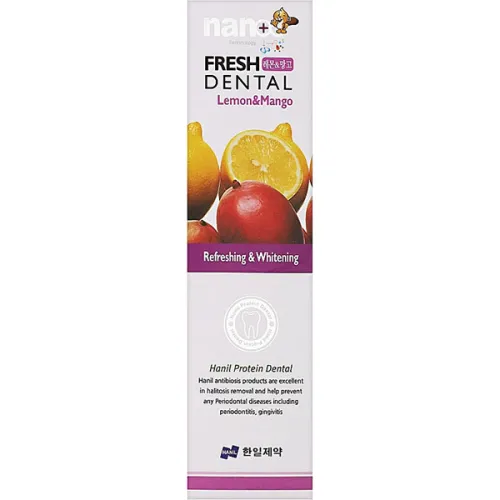 Зубная паста Hanil Nano Fresh Dental Lemon & Mango Toothpaste, 160 г. - вид 2