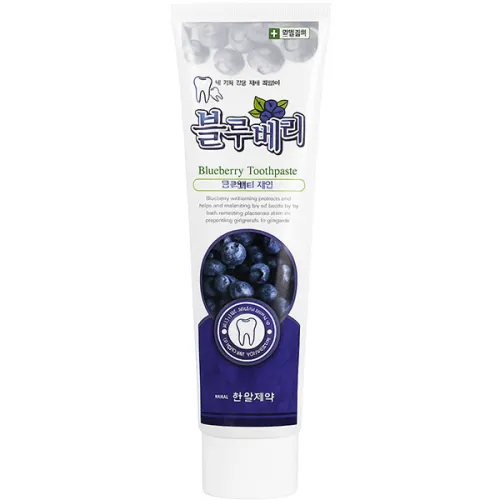 Зубна паста Hanil Natural A Blueberry Toothpaste з екстрактом лохини, 180 г.