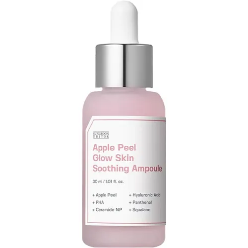 Заспокійлива сироватка для сяйва шкіри обличчя Sungboon Editor Apple Peel Glow Skin Soothing Ampoule з екстрактом шкірки