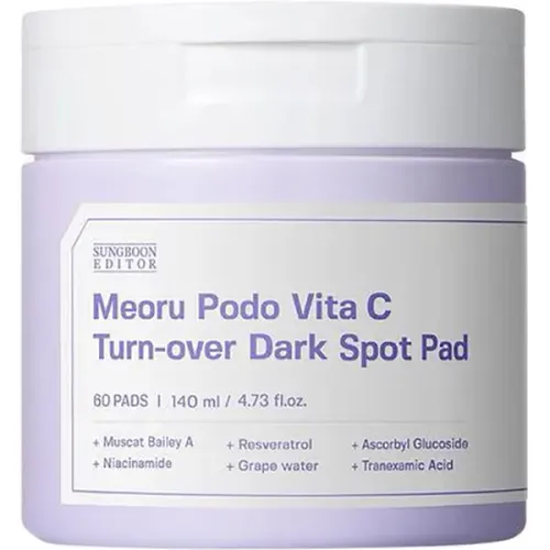 Осветляющие пады для лица Sungboon Editor Meoru Podo Vita C Turn-over Dark Spot Pad с витамином C и экстрактом дикого
