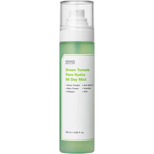 Зволожуючий міст для звуження пор Sungboon Editor Green Tomato Pore Hydra All Day Mist з екстрактом зеленого помідора, 120