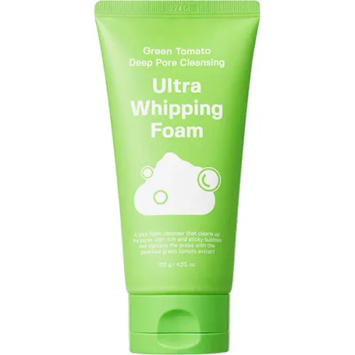 Пенка для умывания Sungboon Editor Green Tomato Deep Pore Cleansing Ultra Whipping Foam с экстрактом зеленого помидора, 120