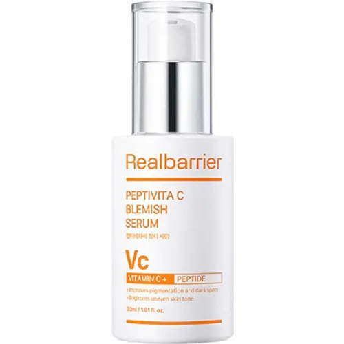 Отбеливающая сыворотка для лица Real Barrier Peptivita C Blemish Serum с витамином C и пептидами, 30 мл.