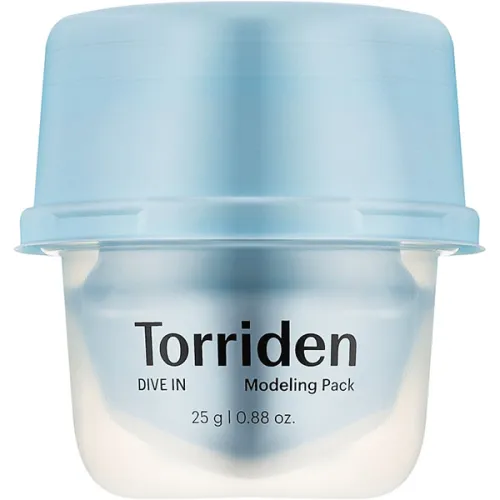 Альгинатная маска для лица Torriden Dive In Low Molecular Hyaluronic Acid Modeling Pack с низкомолекулярной гиалуроновой