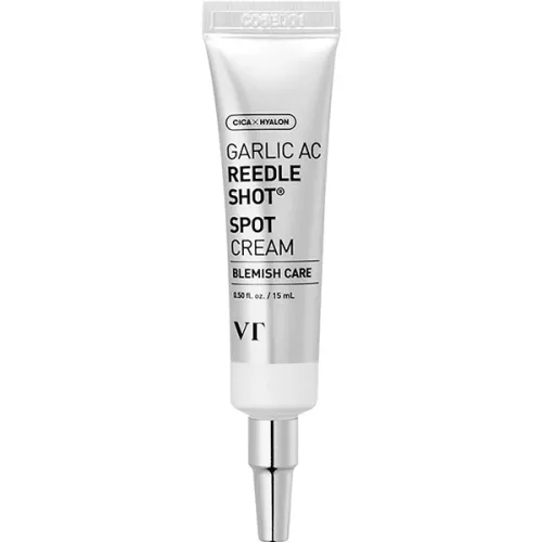 Точечный крем для проблемной кожи лица VT Cosmetics Garlic AC Reedle Shot Spot Cream с экстрактом чеснока, 15 мл.