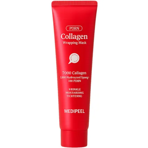 Маска-плівка для сяйва шкіри обличчя Medi Peel Collagen Glow Wrapping Mask з колагеном і PDRN, 100 мл.