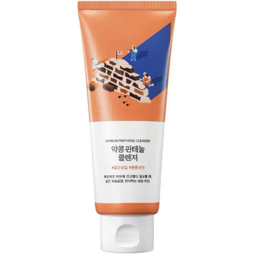 Пенка для умывания Round Lab Soybean Panthenol Cleanser с экстрактом соевых бобов и пантенолом, 150 мл.