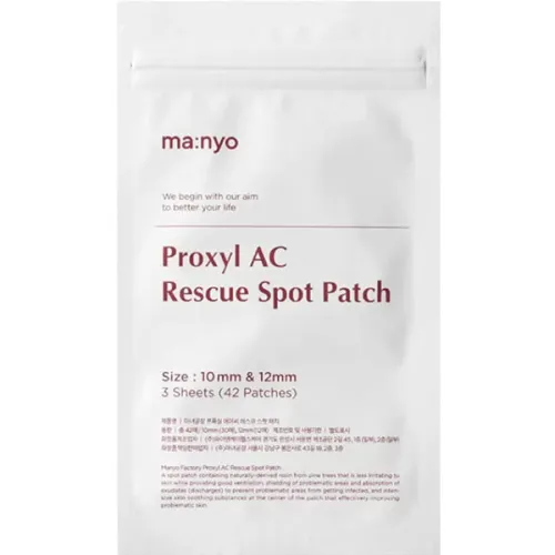 Точечные патчи от воспалений Manyo Proxyl AC Rescue Spot Patch с салициловой кислотой и чайным деревом, 126 шт. (3 листа х