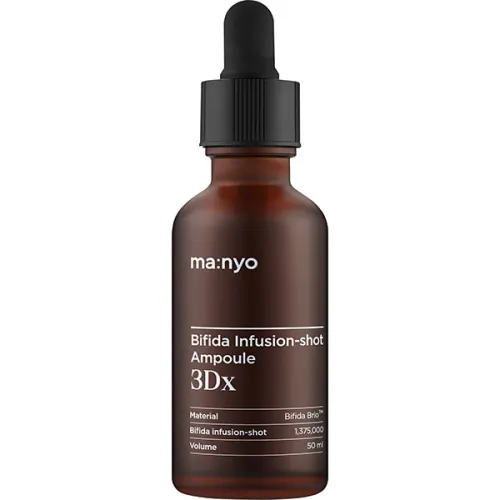 Ампульная сыворотка для лица Manyo Bifida Infusion-shot Ampoule 3Dx с лизатами бифидобактерий и микроиглами, 50 мл.