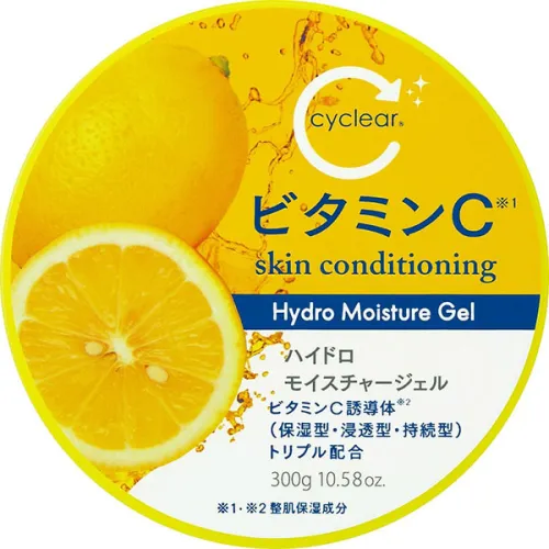 Зволожуючий гель для обличчя та тіла Kumano Yushi Cyclear Vitamin C Hydro Moisture Gel з вітаміном C, 300 г.