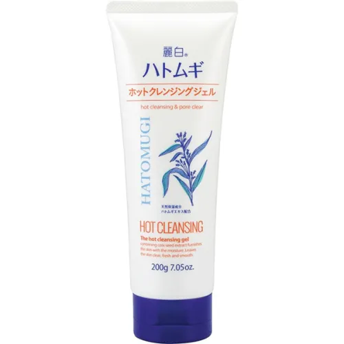 Разогревающий гель для очищения кожи лица Kumano Yushi Reihaku Hatomugi Hot Cleansing Gel, 200 г.