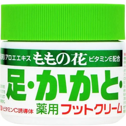 Зволожуючий крем для ніг Original Momonohana Peach Foot Cream з екстрактом листя персика, 70 г.