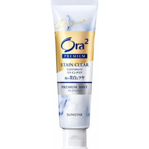 Відбілююча зубна паста «преміум м'ята» Sunstar Ora2 Premium Stain Clear Toothpaste Premium Mint, 100 г.