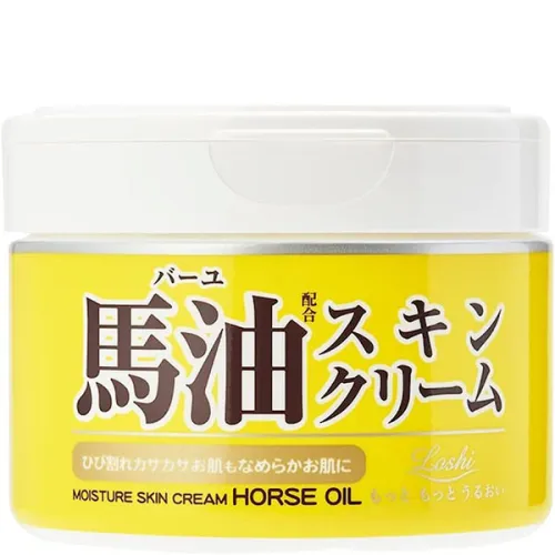 Зволожуючий крем для тіла Cosmetex Roland Loshi Moisture Horse Oil Skin Cream з кінським жиром, 220 г.