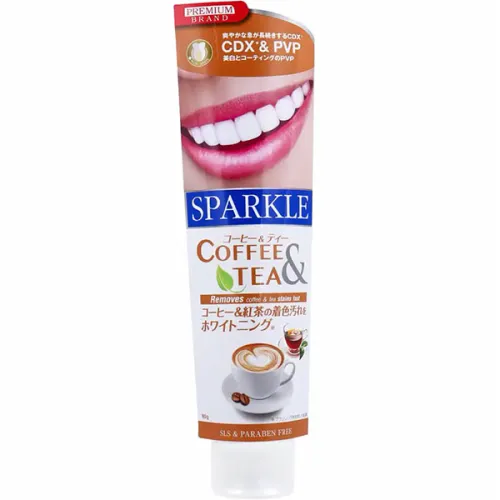 Відбілююча зубна паста для любителів кави та чаю Japanese Beauty Sparkle Coffee & Tea Drinkers Whitening Toothpaste, 90 г.