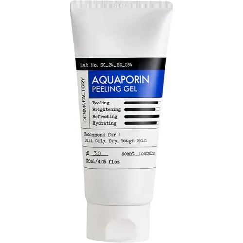 Аквапориновий пілінг-гель для обличчя Derma Factory Aquaporin Peeling Gel, 120 г.