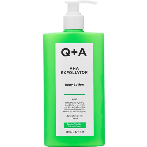 Відлущуючий лосьйон для тіла Q+A AHA Exfoliator Body Lotion з AHA-кислотами, 250 мл.