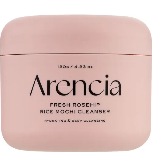 Очищаюча паста для обличчя Arencia Fresh Rosehip Rice Mochi Cleanser з екстрактом шипшини та рису, 120 г.