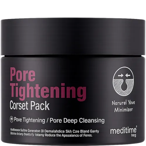 Глиняна маска для звуження пір Meditime Pore Tightening Corset Pack, 120 г.