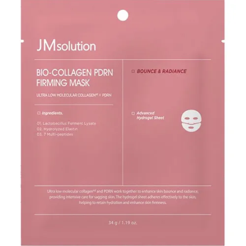 Укрепляющая тканевая маска для лица c PDRN JMsolution Bio-Collagen PDRN Firming Mask, 34 мл.