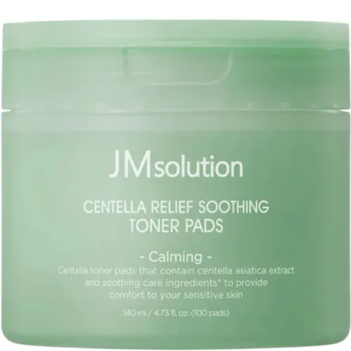 Заспокійливі тонер-пади для обличчя JMsolution Centella Relief Soothing Toner Pads з екстрактом центели