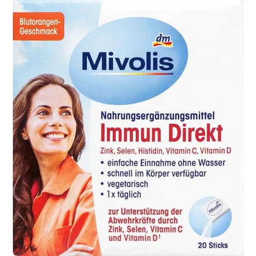 Стики для поддержки иммунной системы Mivolis Immune Direct, 20 шт. х 2 г.