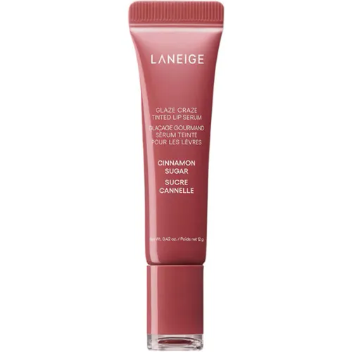 Тонирующая сыворотка для губ Laneige Glaze Craze Tinted Lip Serum Cinnamon Sugar с полипептидами «корица с сахаром», 12 г.
