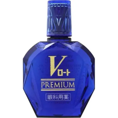 Премиум капли для снятия усталости и сухости глаз Rohto V Premium Eye Drops с хондроитином, таурином и витамином E, 15 мл.