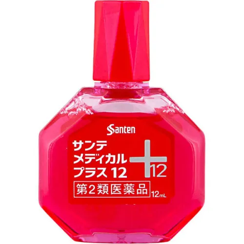 Вікові краплі для очей від втоми та почервоніння Santen Medical Plus 12 Eye Drops з таурином і вітаміном B, 12 мл.