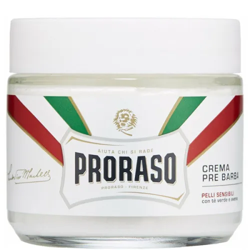 Крем для гоління для чутливої ​​шкіри Proraso White Pre-Shaving Anti-Irritation Cream, 100 мл.