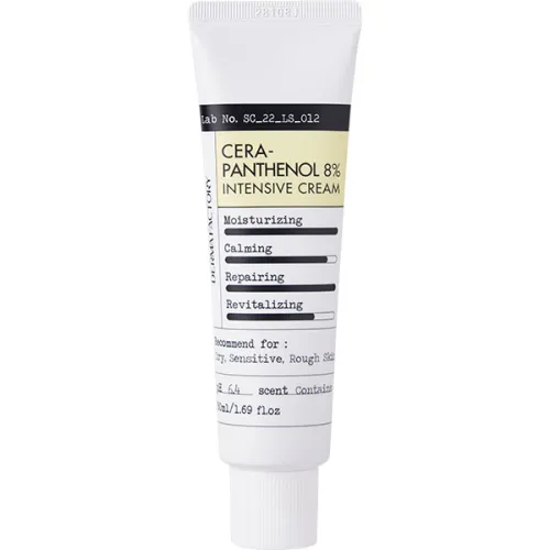 Інтенсивно-зволожуючий крем для обличчя Derma Factory Cera Panthenol 8% Intensive Cream з керамідами та пантенолом, 50 мл.