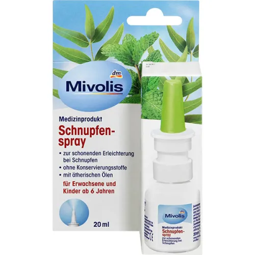Спрей для носа Mivolis Nasal Spray з ефірними оліями, 20 мл.