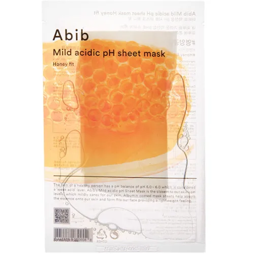 Тканевая маска для лица Abib Mild Acidic pH Sheet Mask Honey Fit с экстрактом меда, 30 мл.
