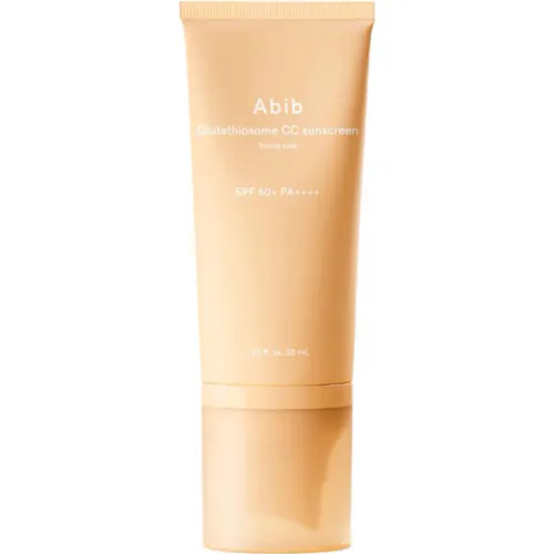 Солнцезащитный CC крем для лица Abib Glutathiosome CC Sunscreen Toning Tube SPF50+ PA++++ с глутатионом и экзосомами, 50 мл.