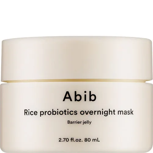Нічна маска для обличчя Abib Rice Probiotics Overnight Mask Barrier Jelly з пробіотиками рису, 80 мл.