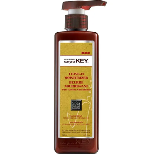 Незмивний крем для зволоження пошкодженого волосся Saryna Key Damage Repair Pure African Shea Butter Leave-In Moisturizer