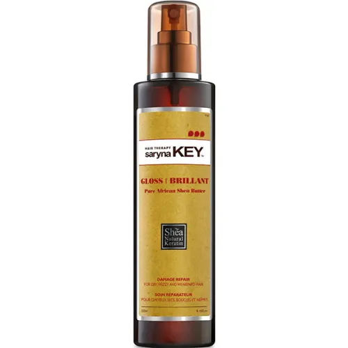 Спрей-блиск для відновлення пошкодженого волосся Saryna Key Damage Repair Pure African Shea Butter Brilliant Gloss, 250 мл.