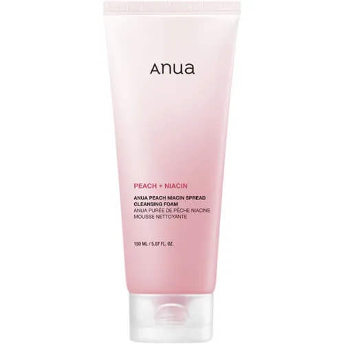 Пенка для умывания Anua Peach Niacin Spread Cleansing Foam с ниацинамидом и экстрактом персика, 150 мл.