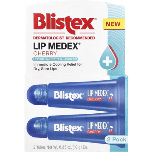 Лікуючий бальзам для губ «вишня» Blistex Lip Medex Cherry Tube, 10 г. без уп. - вигляд 2