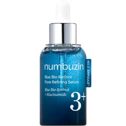 Сироватка для звуження пор Numbuzin No.3 Blue Bio-Retinol Pore Refining Serum з ретинолом, 30 мл.