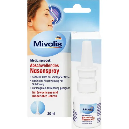 Спрей против заложенности носа Mivolis Decongestant Nasal Spray, 20 мл.