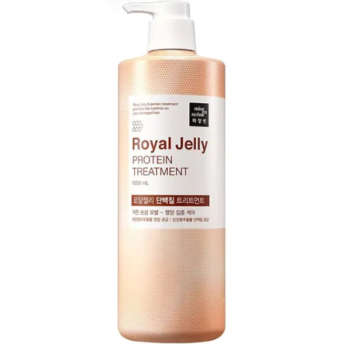 Восстанавливающая маска для волос Mise en Scene Royal Jelly Protein Treatment с экстрактом маточного молочка, 1000 мл.