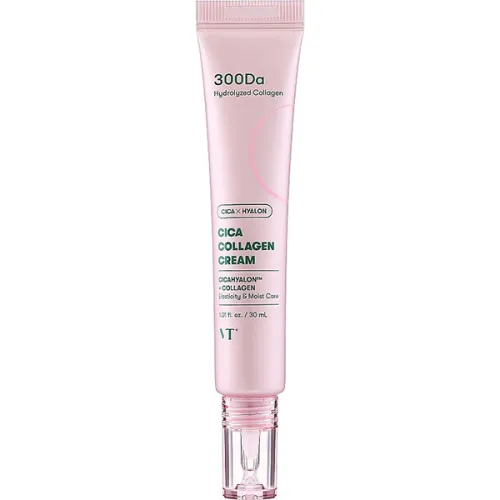 Укрепляющий крем для лица VT Cosmetics Cica Collagen Cream с коллагеном и экстрактом центеллы, 30 мл.