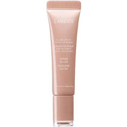 Тонирующая сыворотка для губ Laneige Glaze Craze Tinted Lip Serum Sugar Glaze с полипептидами «сахарная глазурь», 12 г.