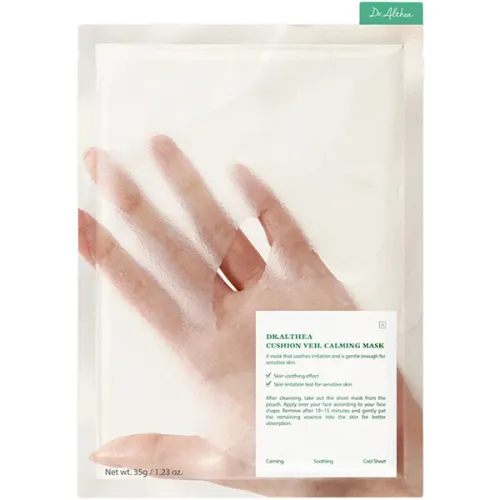 Тканевая успокаивающая маска для лица Dr.Althea Cushion Veil Calming Mask с экстрактом центеллы, 35 г.