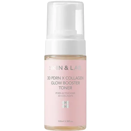 Тонер для пружності та зволоження шкіри обличчя SKIN&LAB 3D PDRN X Collagen Glow Booster Toner з колагеном та PDRN, 100 мл.