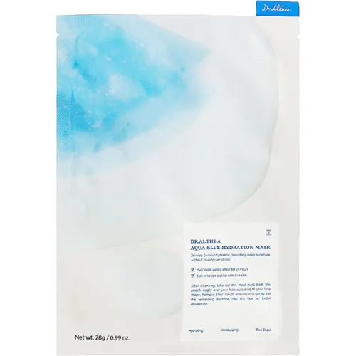 Увлажняющая тканевая маска для лица Dr.Althea Aqua Blue Hydration Mask с азуленом и агавой, 28 г.