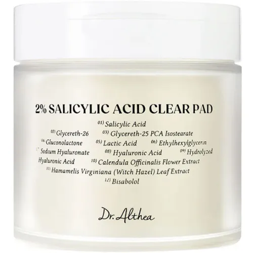 Тонер-пади для обличчя Dr.Althea 2% Salicylic Acid Clear Pad з саліциловою кислотою, 65 шт.